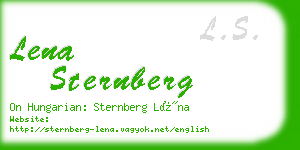 lena sternberg business card